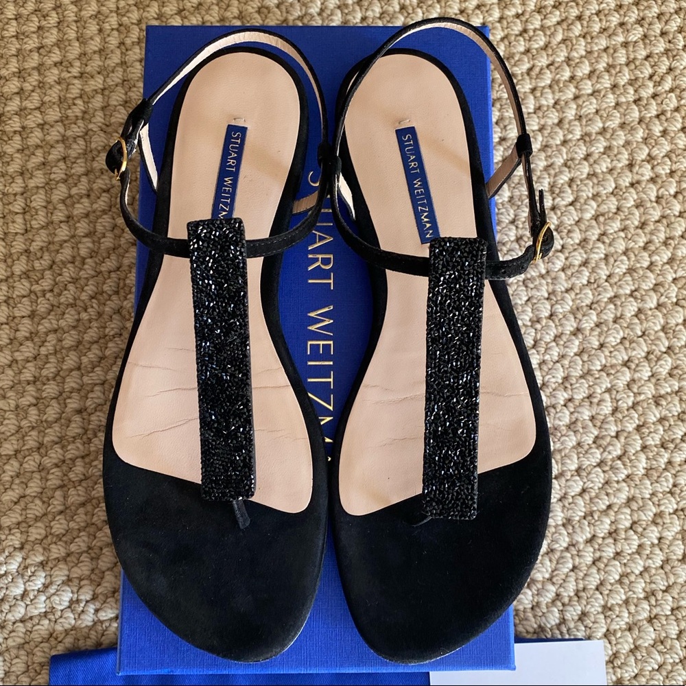 Authentic Stuart Weitzman Splender Crystal Sandal - image 1